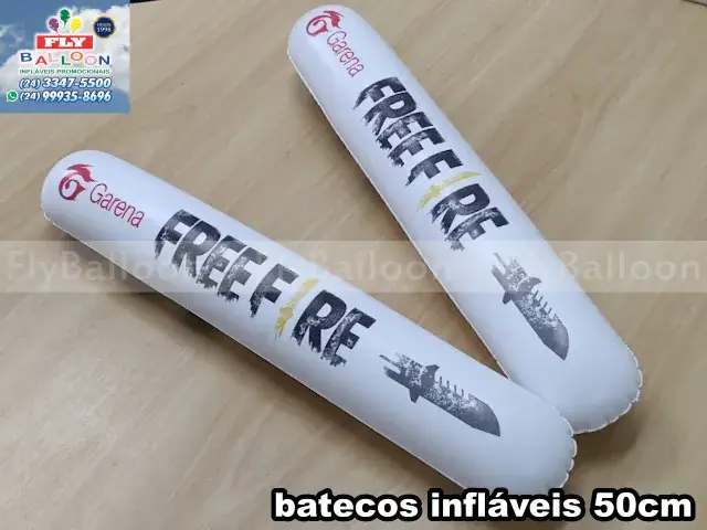 Bastões de torcida infláveis promocionais personalizados para Garena Free Fire